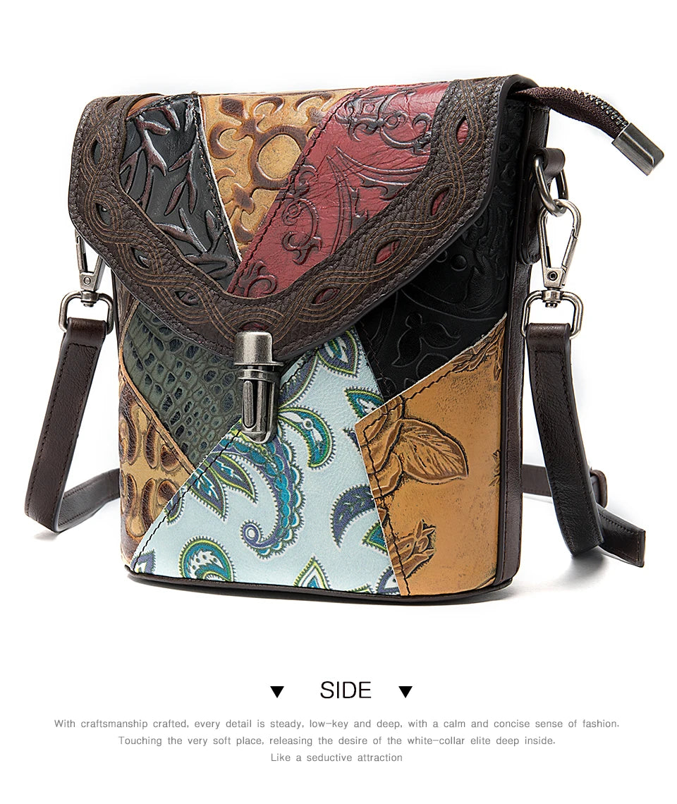 Fashionable Luxury Genuine Leather Mini Shoulder Handbag