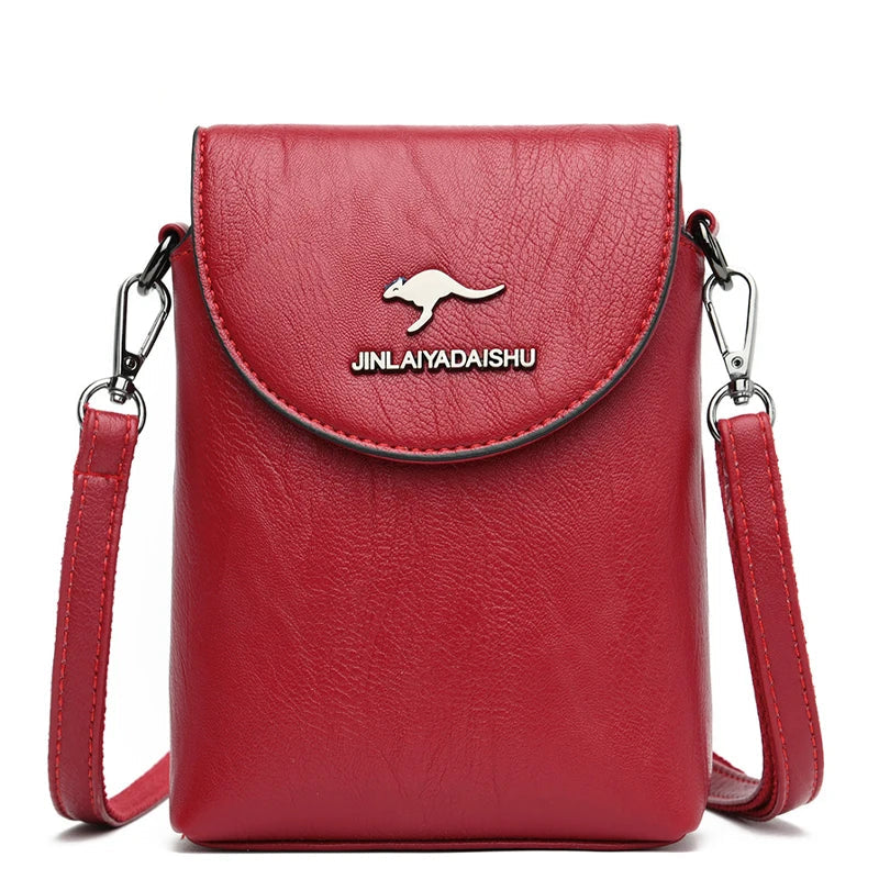 Small Shoulder Bag Smartphone Mobile Phone Bag Zipper Flap