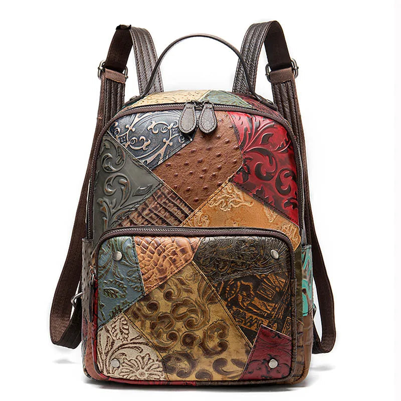 Women's Leather Backpack Rucksack School Bags Laptop Backpack for Women