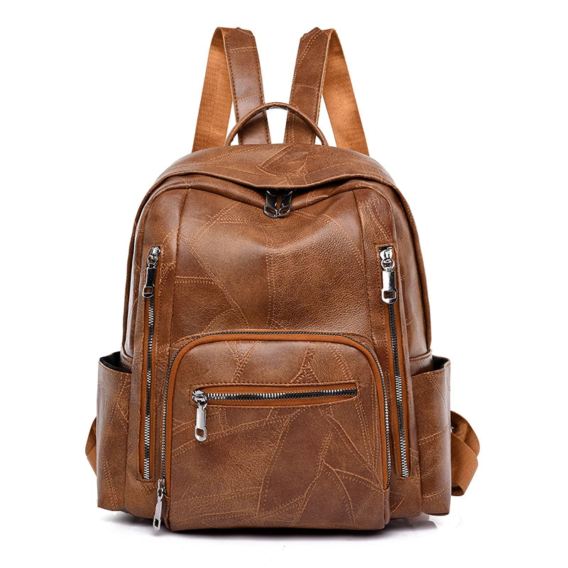 High Quality Leather Backpack School Bag Travel Backpack