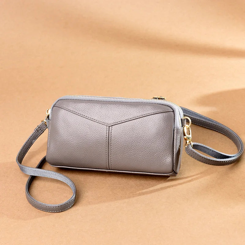Genuine Leather Handbag High Quality Cowhide Shoulder Bag