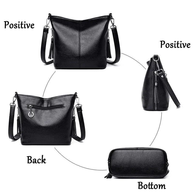 Crossbody Bags For Women Luxury Designer Handbag Leather Tassel Shoulder Bag