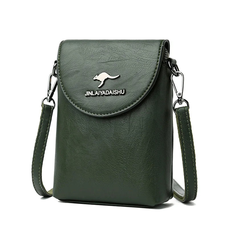 Small Shoulder Bag Smartphone Mobile Phone Bag Zipper Flap