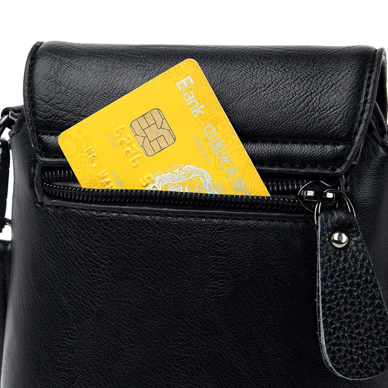 Small Shoulder Bag Smartphone Mobile Phone Bag Zipper Flap