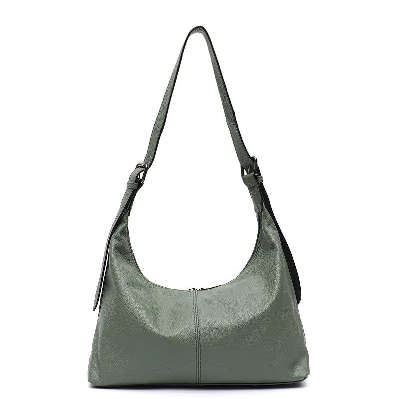 Luxury Cowhide Crossbody Bag Large Casual Shoulder Purse