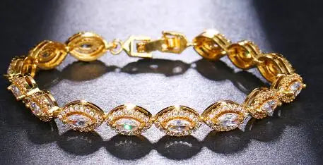 Exquisite Geometric Multicolor Bracelet Shining Cubic Zircon Classic Choice