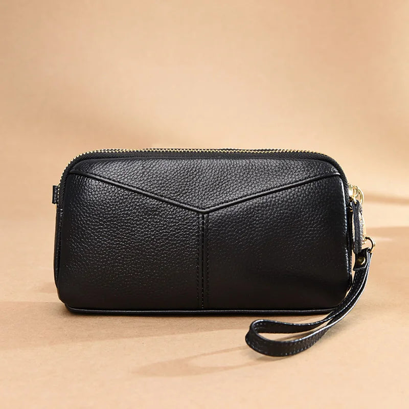 Genuine Leather Handbag High Quality Cowhide Shoulder Bag