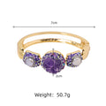 Amethyst Natural Baroque Round Bracelet Jewelry