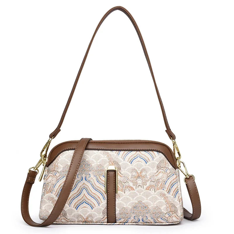Luxury Design Shoulder Bag Fashion Print Purse Ladies High Quality Leather Bag