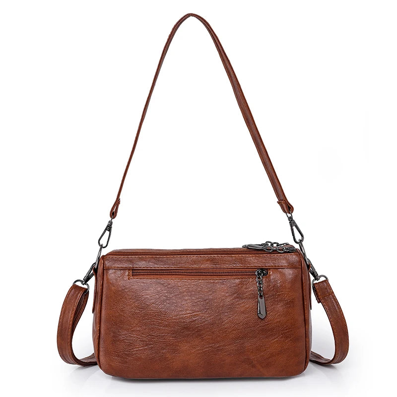 Women Bag Vintage Crossbody Bag Fashion Shoulder Bags PU Leather luxury Design