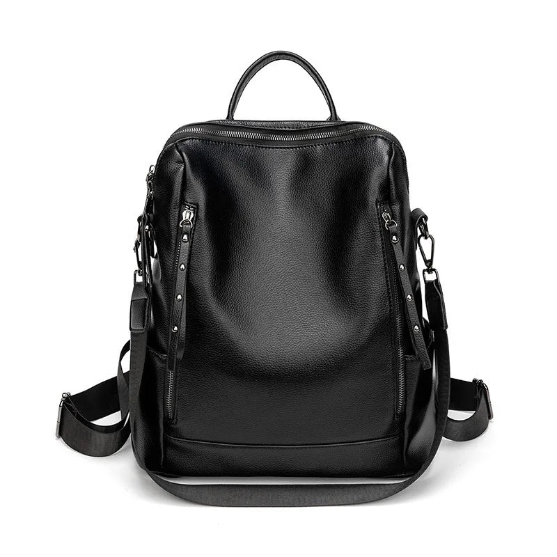 Genuine Leather Brand Backpack Fashion Travel Bag High Quality Bags Shoulder Bag