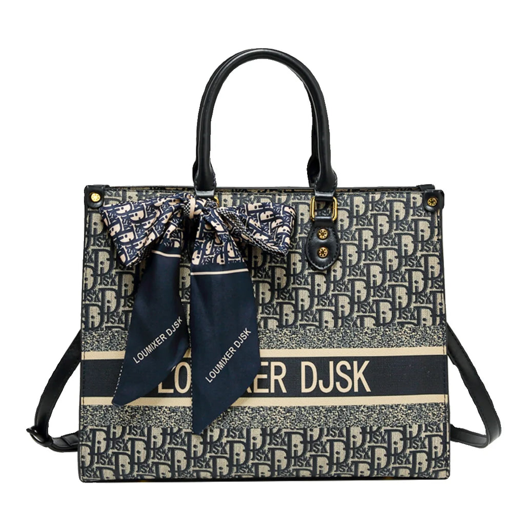 Luxury Design Elegant Leather Tote Large Capacity Stylish Handbag