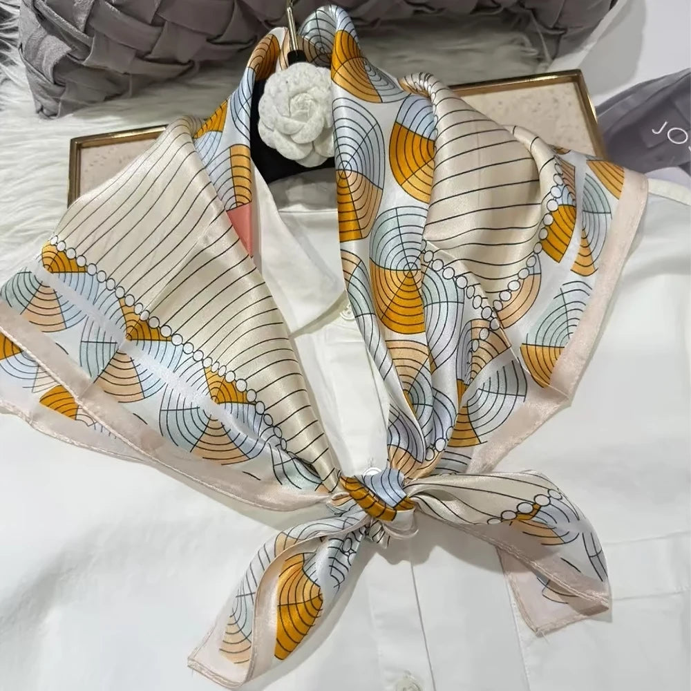 Women's 100% Mulberry Silk Scarf Neckerchief Styles