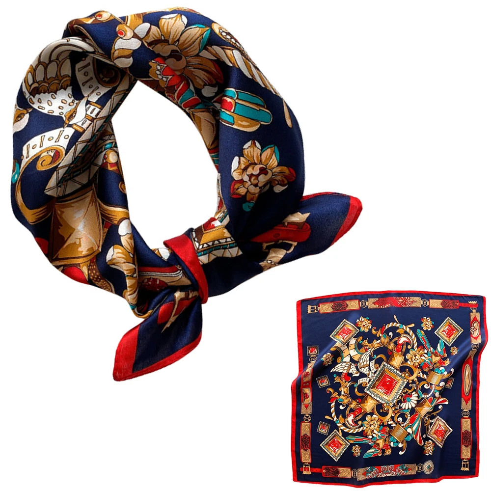 Women 100% Mulberry Real Silk Scarf 53cm