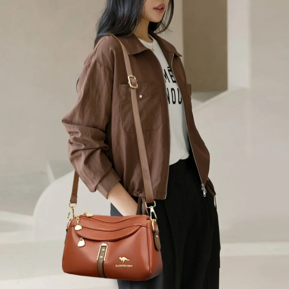 Genuine Brand Top Quality Leather Luxury Handbag Shoulder Crossbody Bags for Women