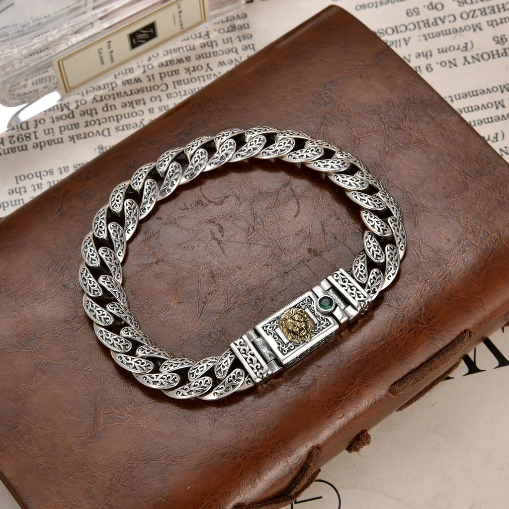 Exquisite Arabesque Pattern Patchwork Bracelet Vintage Adjustable Accessory