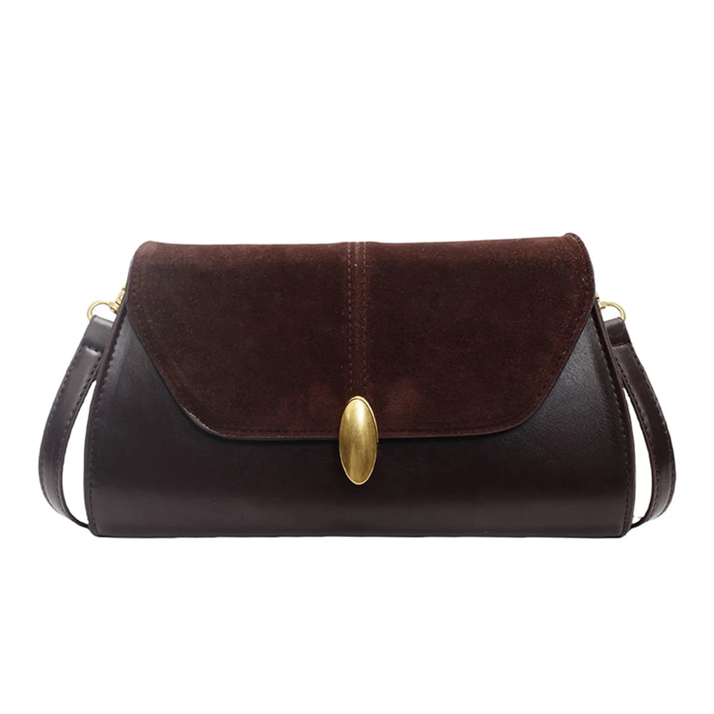 Fashion PU Shoulder Bag Stylish Crossbody Bag Adjustable Strap