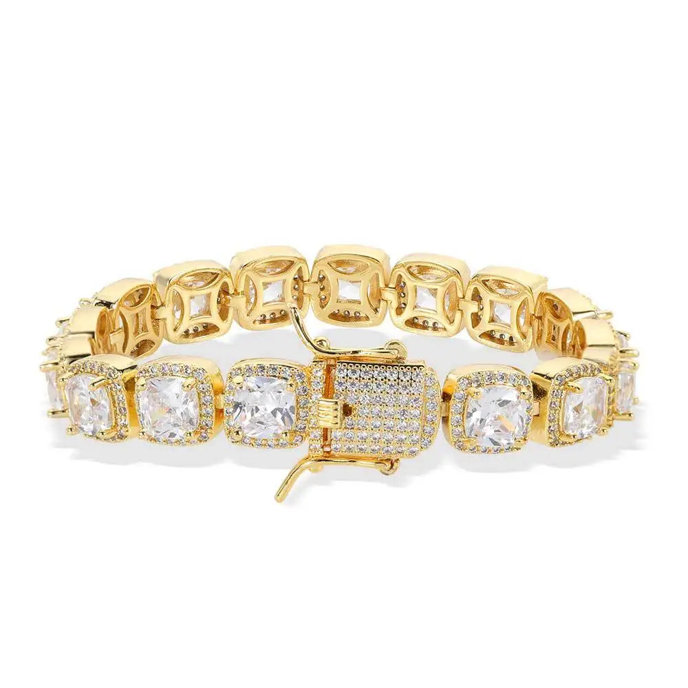 Luxury Bubble Clustered Hip Hop Iced Out Tennis Bracelet