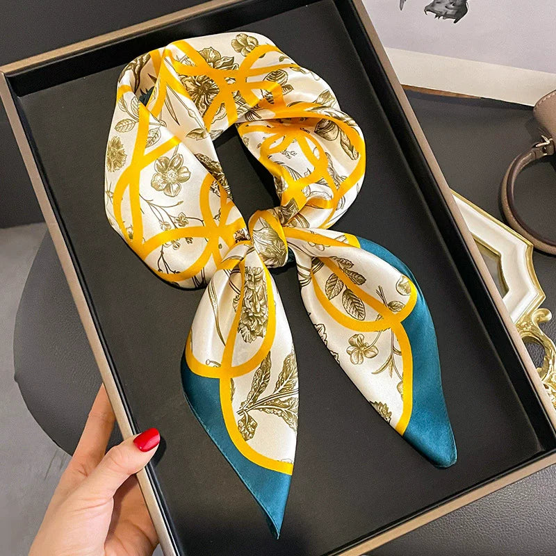 100% Silk Scarf Elegant Luxury High Quality Fashion