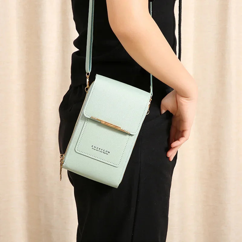 Crossbody Shoulder Bag Wallet Touch Screen Cell Phone Purse