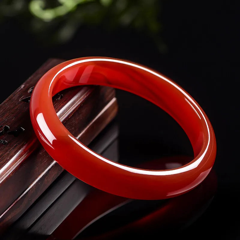 Red agate bracelet stylish bangle