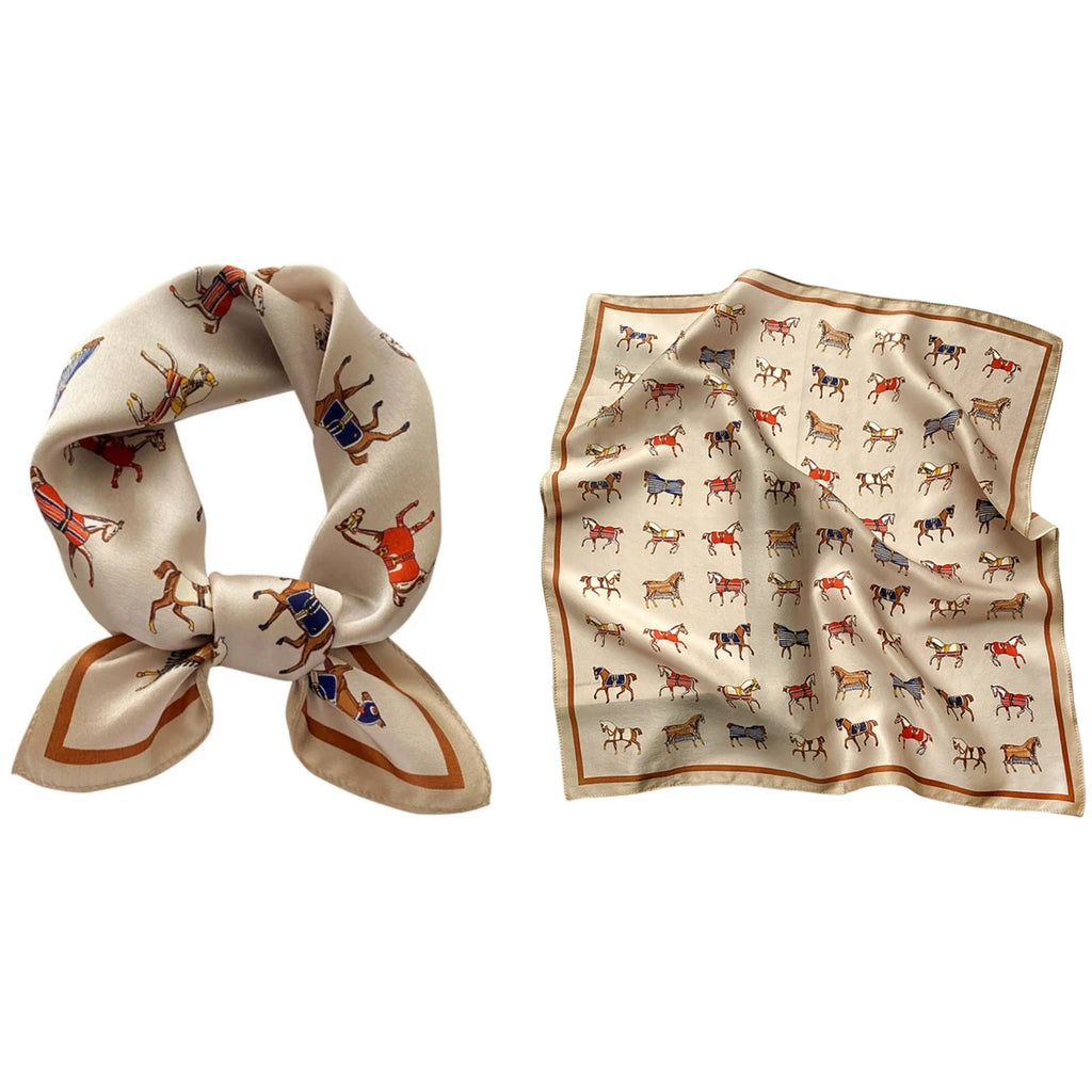 Women 100% Mulberry Real Silk Scarf 53cm