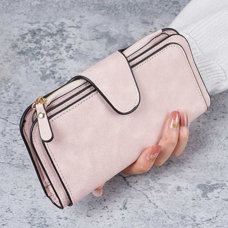 Long Women's Wallet Coin Purse Multi-color Card Slot Mobile Phone Bag Clutch