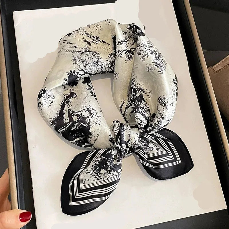 100% Real Silk Scarf Women Square Scarves Bandana