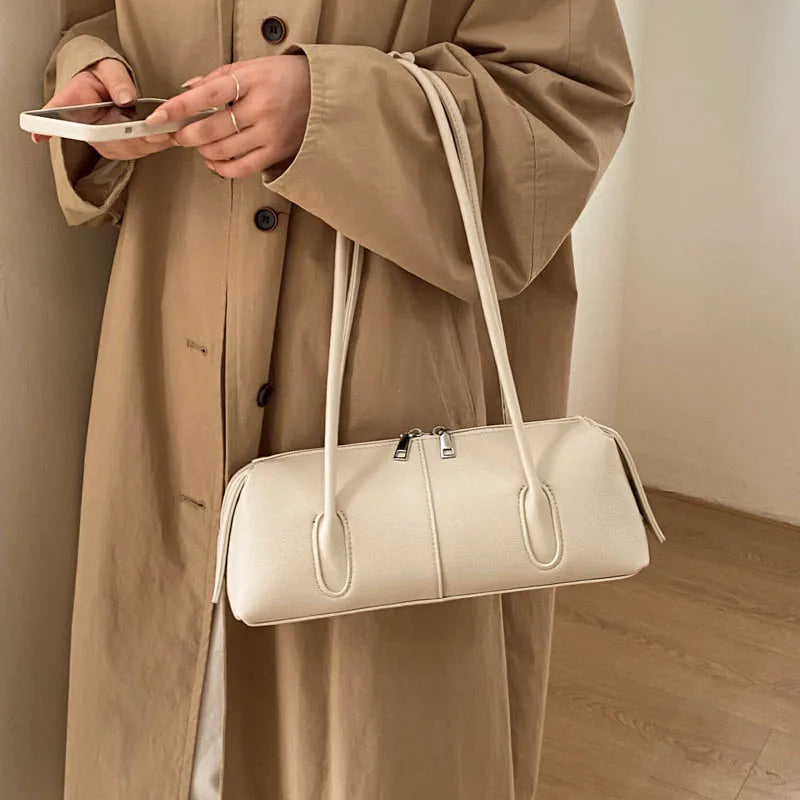 Retro Underarm Shoulder Bags PU Leather Satchel
