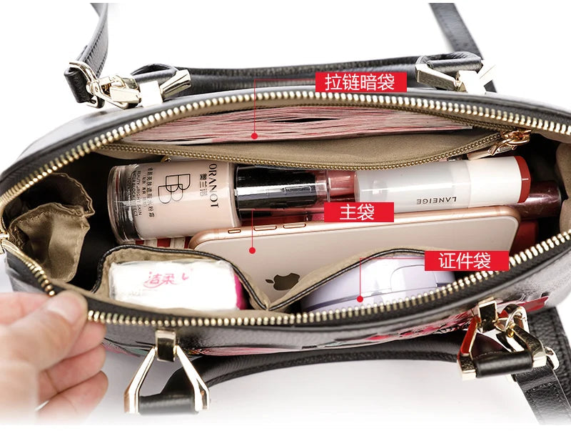 Genuine Leather Bag for Women Fashionable Small Handbag