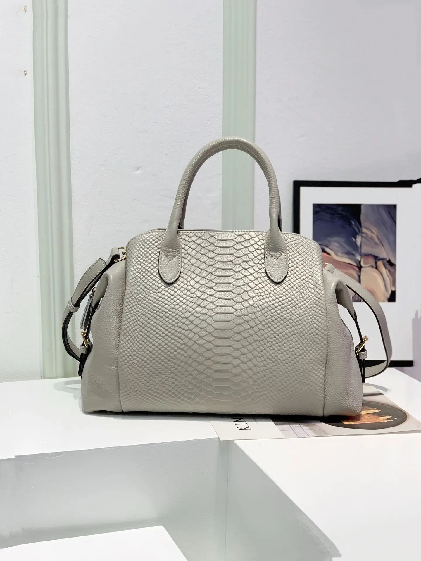 Luxury Fashion Leather Women Bag Crocodile Pattern Handbag