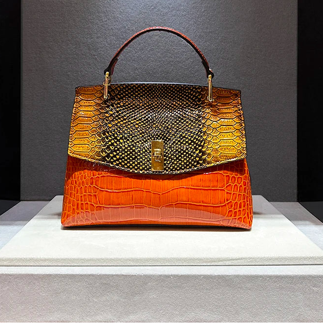 Luxury Crocodile Print High Quality Leather Handbags