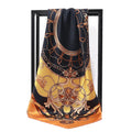 90*90cm Square Silk Scarves Shawls Fashion Print Kerchief Femme Head Scarf