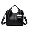 100% Cowhide Bag Casual Women Hobos Handbags Bucket Bags