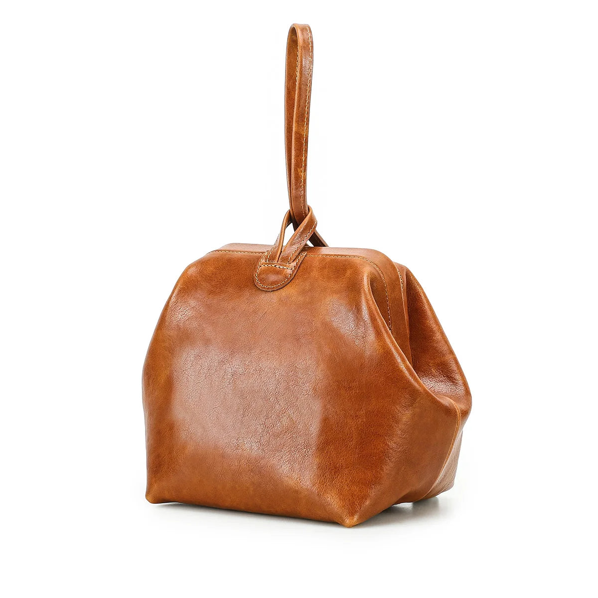 Genuine Leather Sling Clutch Luxury Design Leather Wristlet Bag