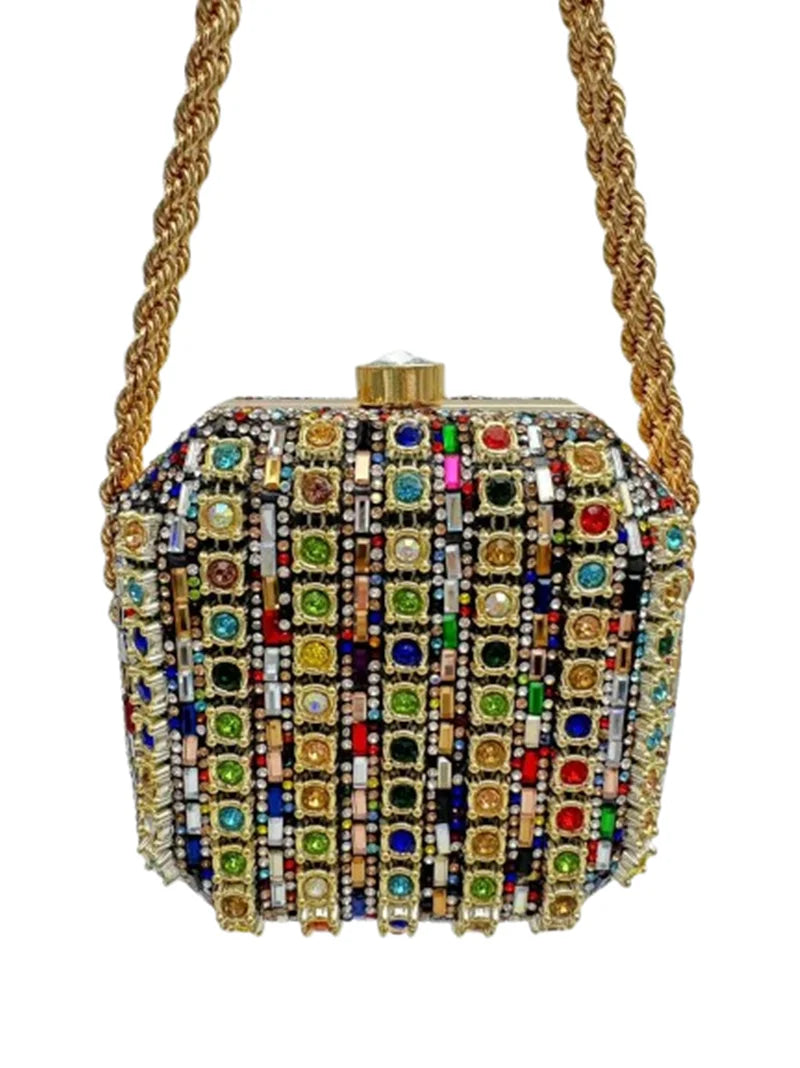 Fashion dinner bag pearl button handbag formal bag shell chain bag crossbody bag