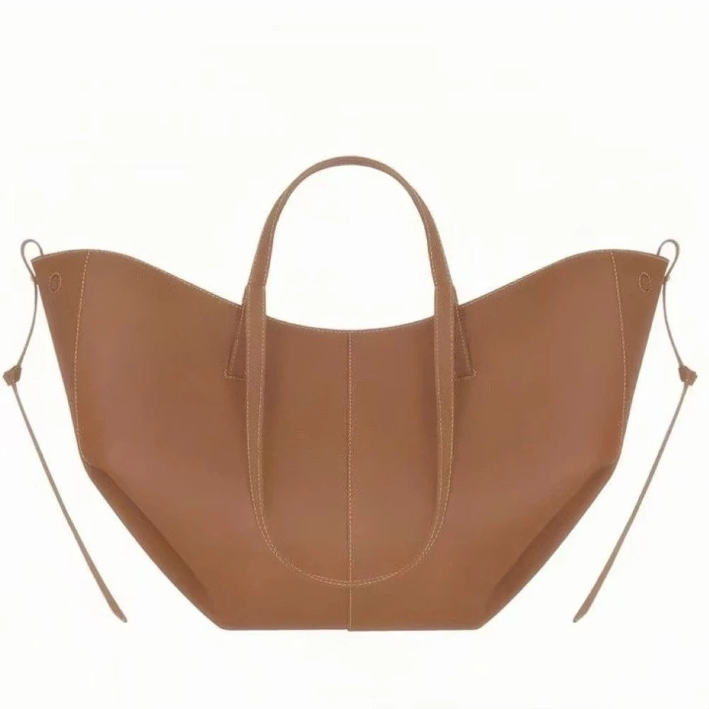 Single-shoulder tote bag genuine leather underarm bag