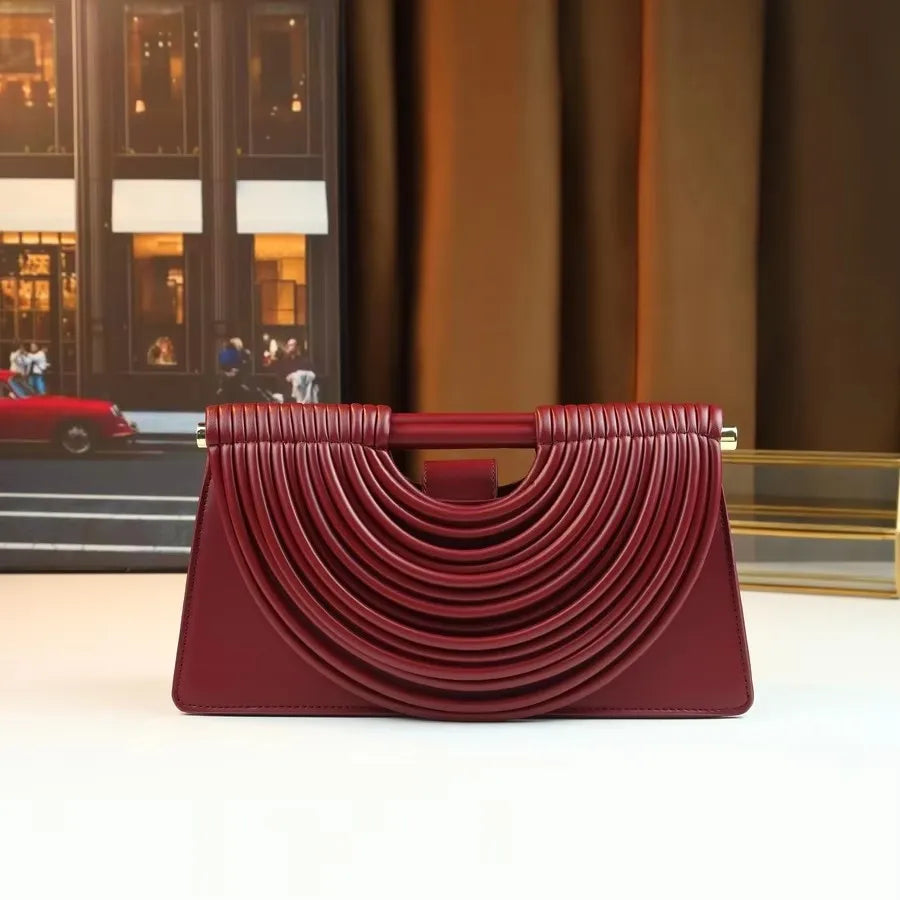 Hand-woven Fashion Handbag Clutch Bag Niche Design High-end Single-shoulder Bag