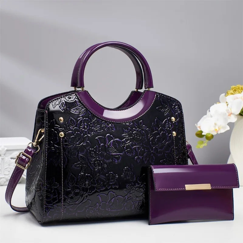 Casual Tote Bag Luxury Leather Handbags Purse Messenger Bag