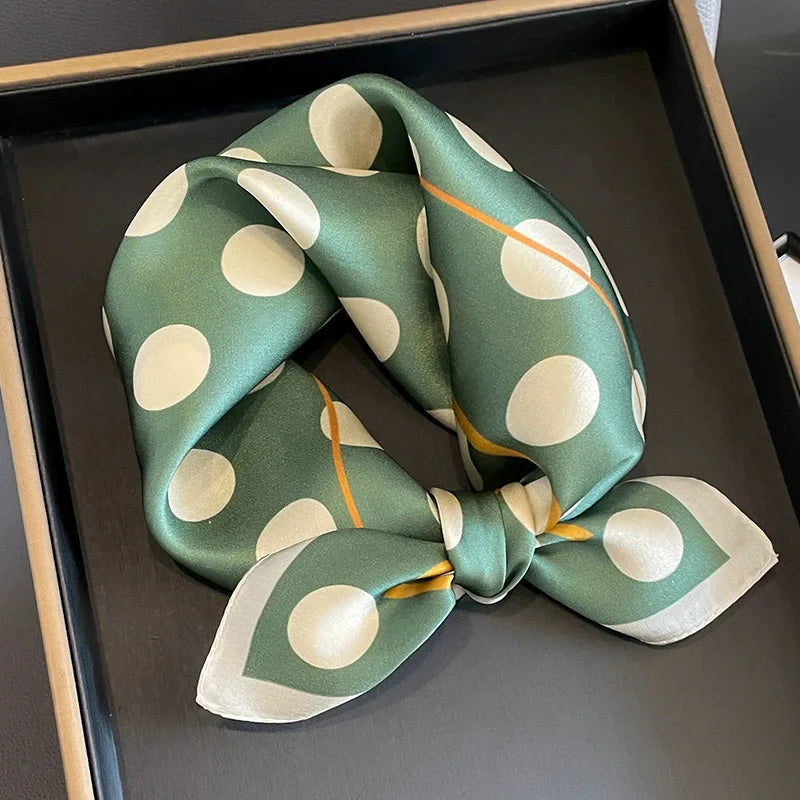 100% Real Silk Scarf Women Square Scarves Bandana