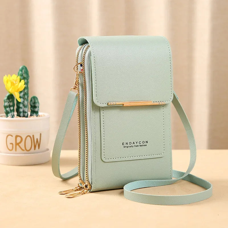 Crossbody Shoulder Bag Wallet Touch Screen Cell Phone Purse