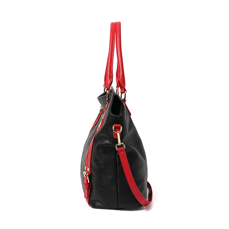 Ladies leisure soft large tote fashion handbag shoulder bag