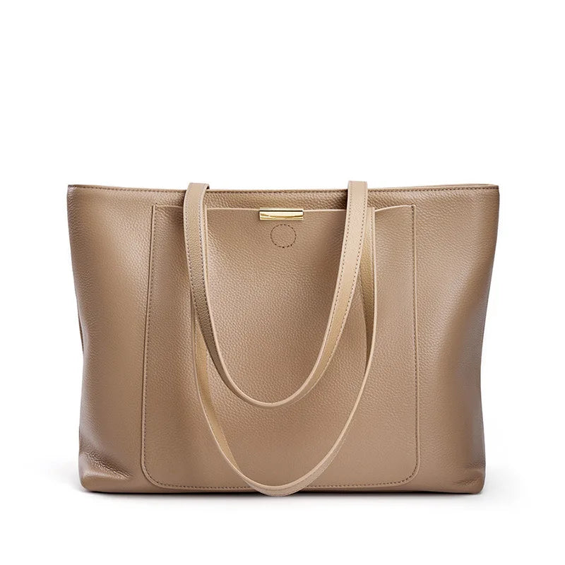 Genuine Leather Large Capacity Simple Fashion Shoulder Bag