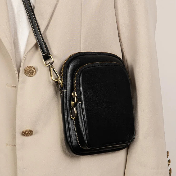 Genuine Leather Handbag Trendy Small Bag Vegetable Tanned Cowhide Bag