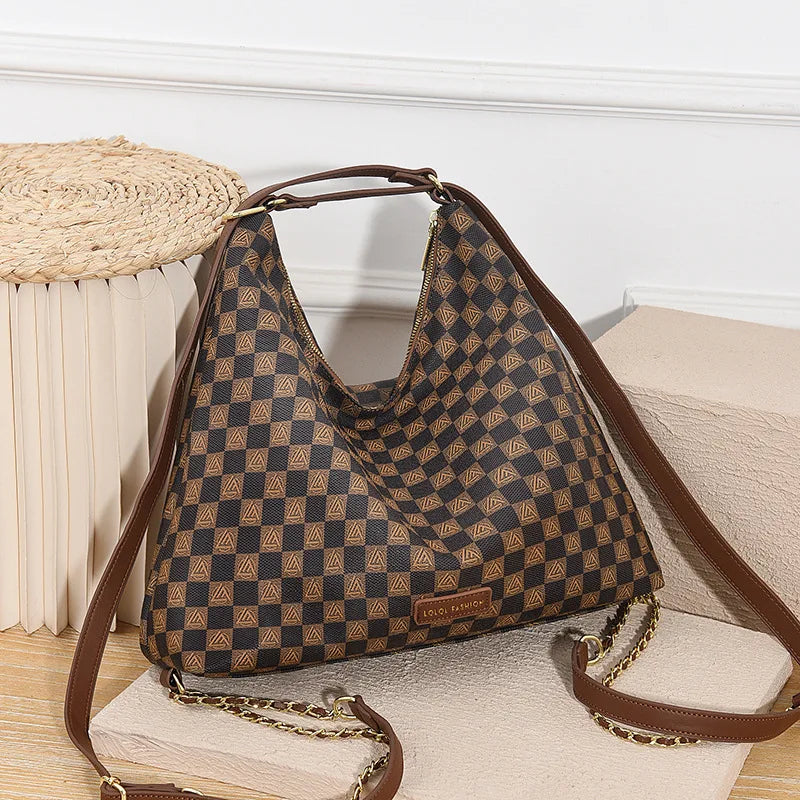 Large Capacity Tote Bag Double Shoulder or Single Shoulder Crossbody Underarm Bag