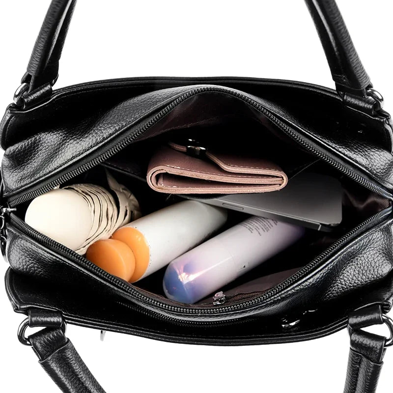 Women's Handbags Trendy Design Leather Shoulder Bags Luxury Style Large Capacity Sac