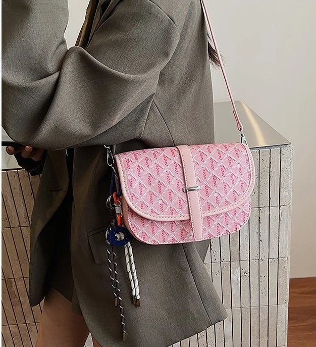 Trendy Luxury Vintage Leather Handbag High-End Crossbody Bag