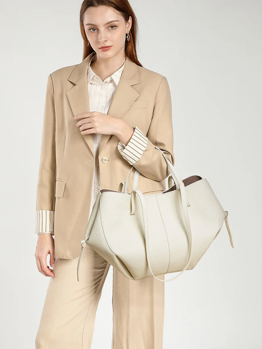 Leather Shoulder Bag Versatile Niche Handbag