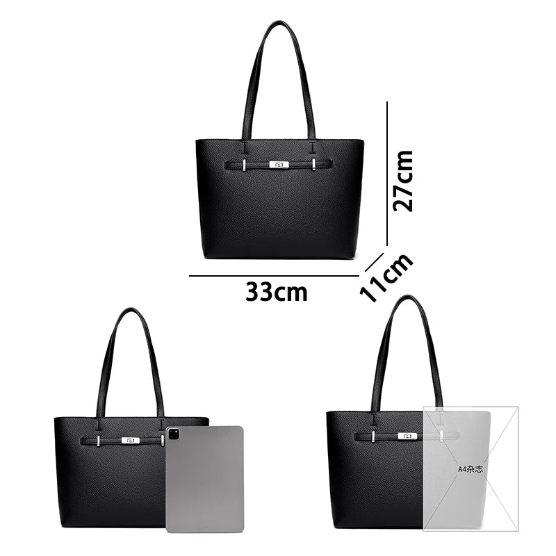 Elegant Leather Shoulder Bag Women Crossbody Messenger Handbags Timeless Design