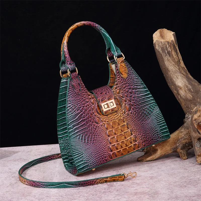 Women Vintage PU Leather Crossbody Handbag Fashion Design Shoulder Messenger Bag